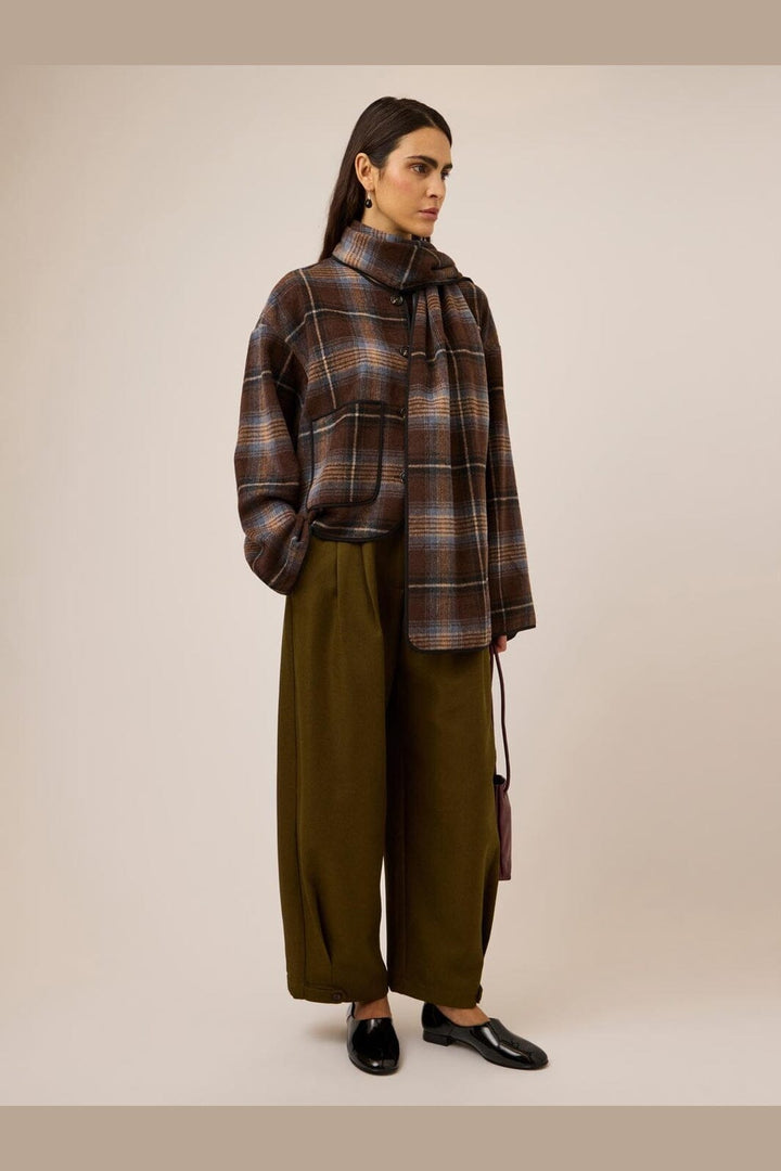 YAS - Yascalino Ls Scarf Jacket - 5126278 Carafe Calino Checks