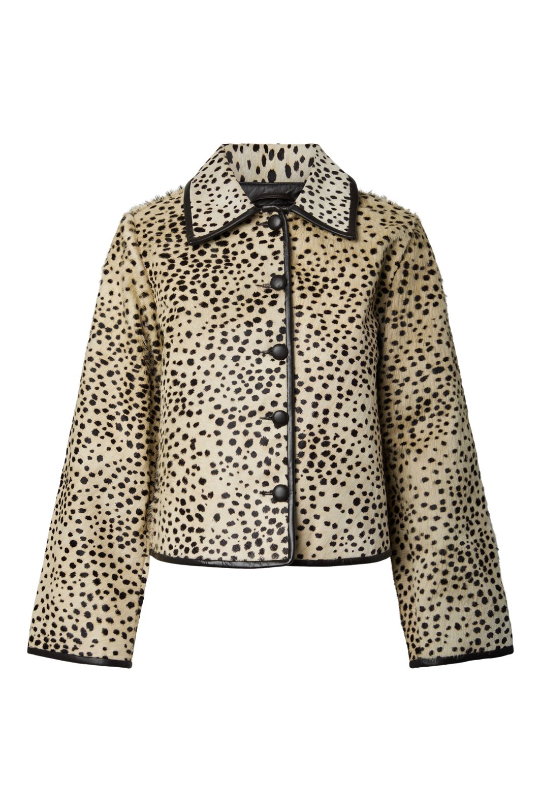 YAS - Yascheemi Ls Leather Jacket - 5217206 Sea Pearl Cheemi Print