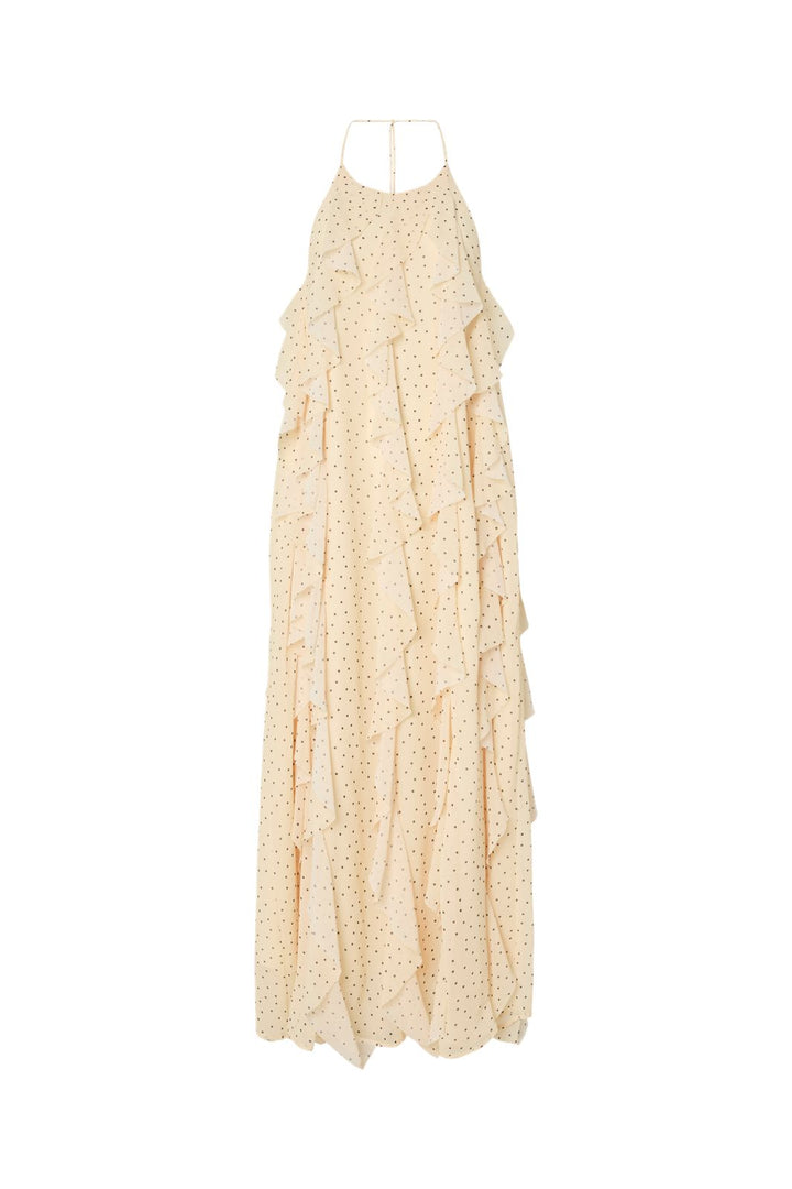 YAS - Yasfinillo Halterneck Long Dress - 5018381 Anise Flower