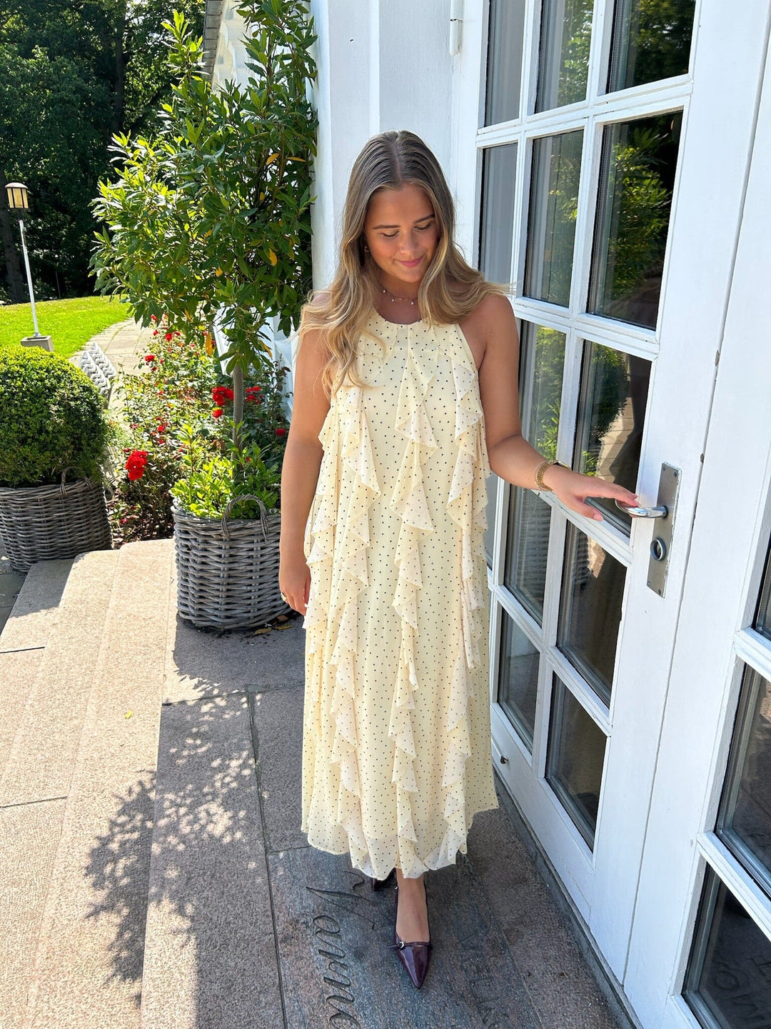 YAS - Yasfinillo Halterneck Long Dress - 5018381 Anise Flower Kjoler 