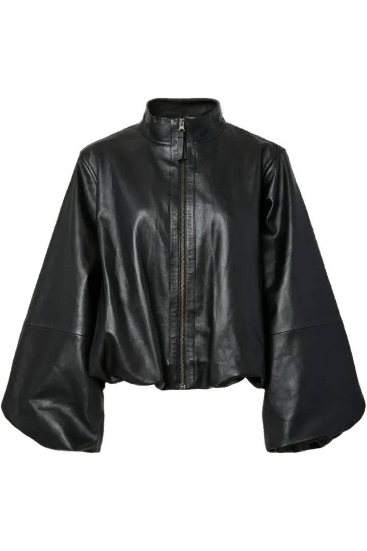 YAS - Yasisabel Leather Jacket - 5105116 Black Jakker 