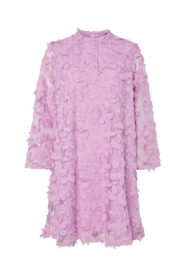 Ennakkotilaus - Y.A.S - Yaskarly 7/8 Short Dress - 4920194 Pink Lavender