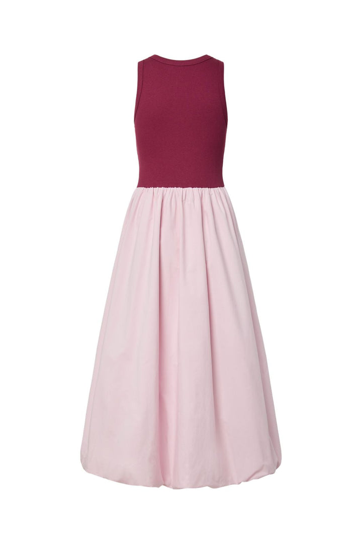 YAS - Yasmiri Sl Bubble Hem Long Dress - 4978344 Rhododendron W. Pink Lady