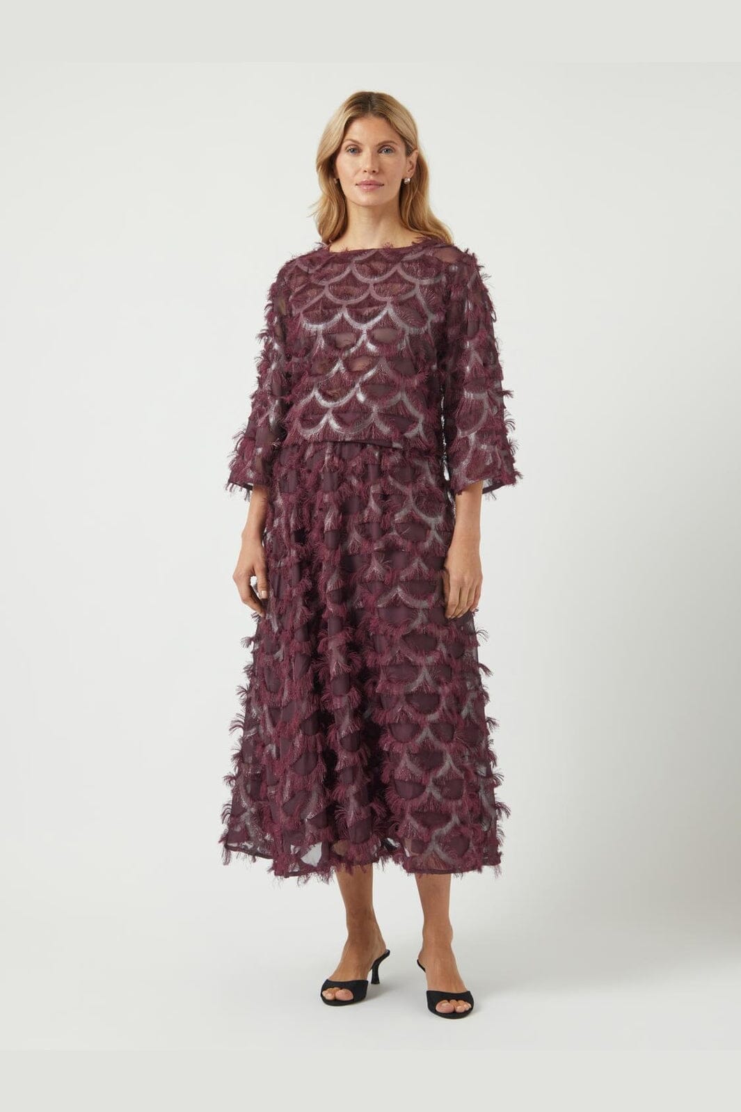 YAS - Yaspazilla Skirt - 4875443 Port Royale W Metallic