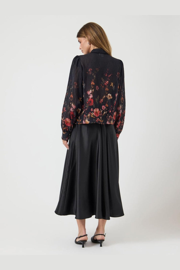YAS - Yasromantica Ls Shirt - 4850512 Black Romantica Aop