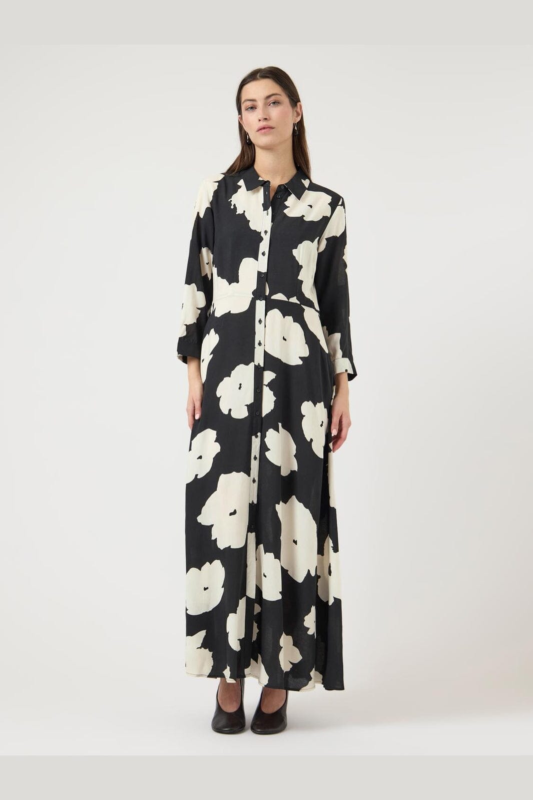 YAS - Yassavanna Long Shirt Dress - 4630883 Black Mille