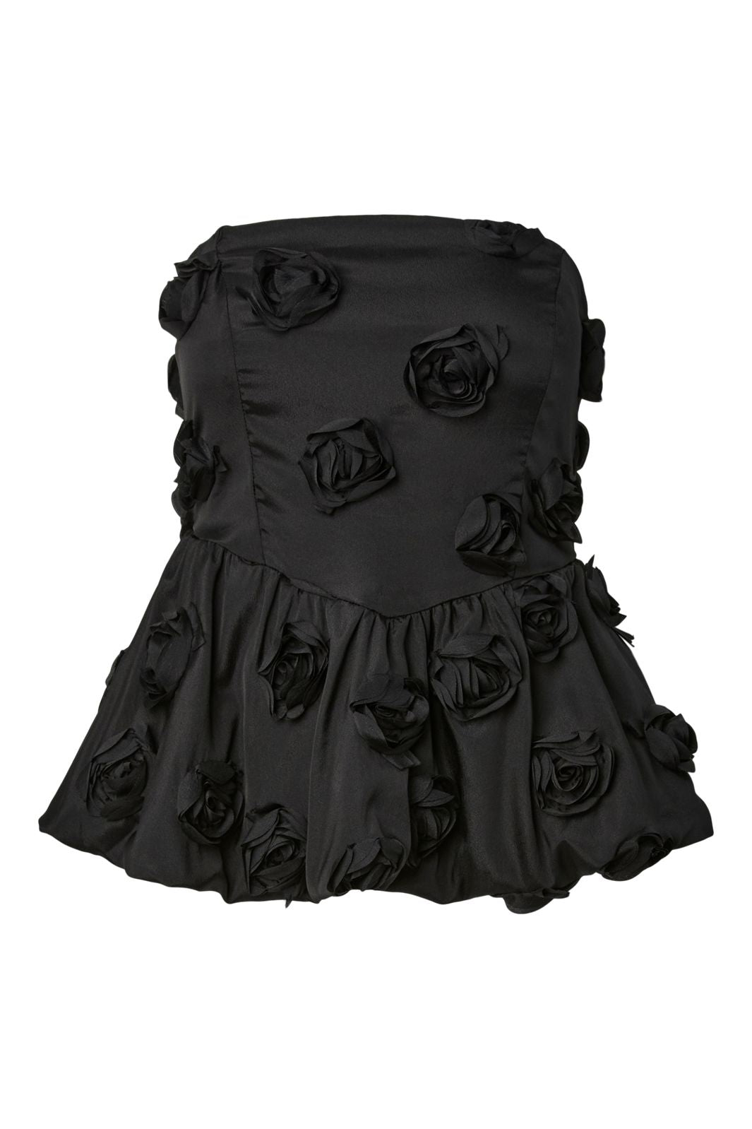 YAS - Yasstila Bustier Top - 4908328 Black