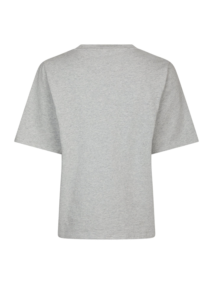 Yellow Lane - Varsity Tee 165589 - 133 - Grey Melange T-shirts 